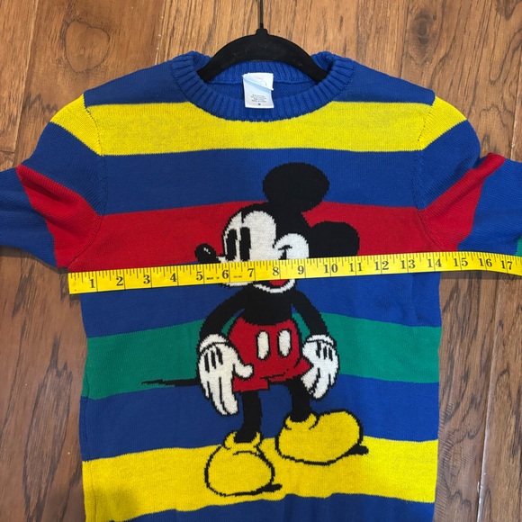 Disney 100 Mickey Mouse Rainbow Striped Sweater (Boys 6/7) - Picture 8 of 10